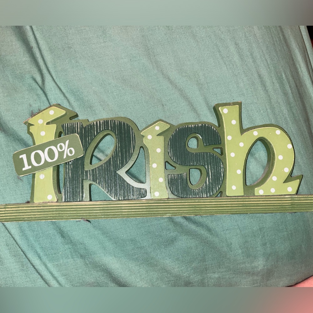 Irish cute wood sign